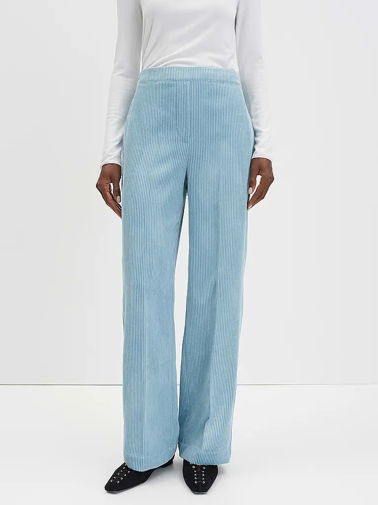 SOMEDAY | Pantalon Marlene CEVIL CORDUROY | Bleu clair