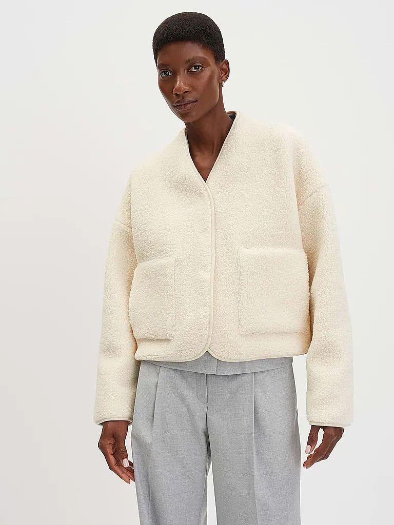 SOMEDAY | Petite veste en fausse fourrure UTEDDY DETAIL | Crème