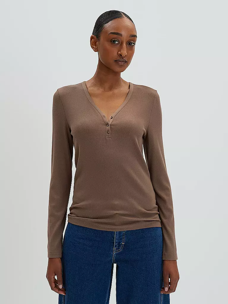 SOMEDAY | T-shirt à manches longues KINOLA | braun