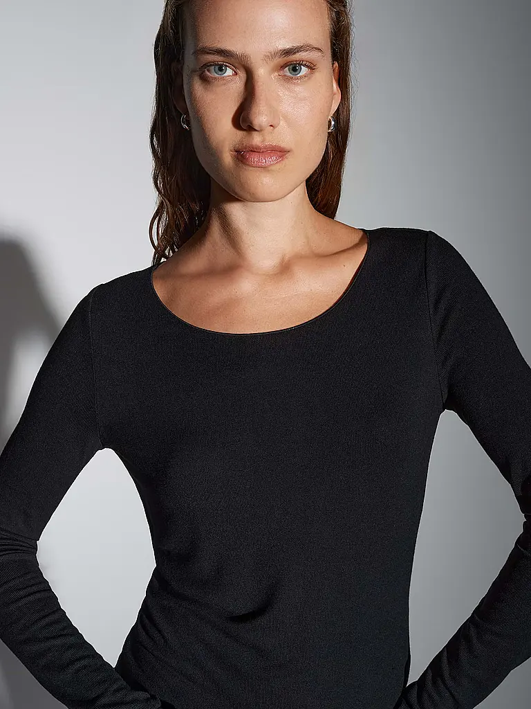 SOMEDAY | T-shirt à manches longues KIROSA SOFT LONG | Noir