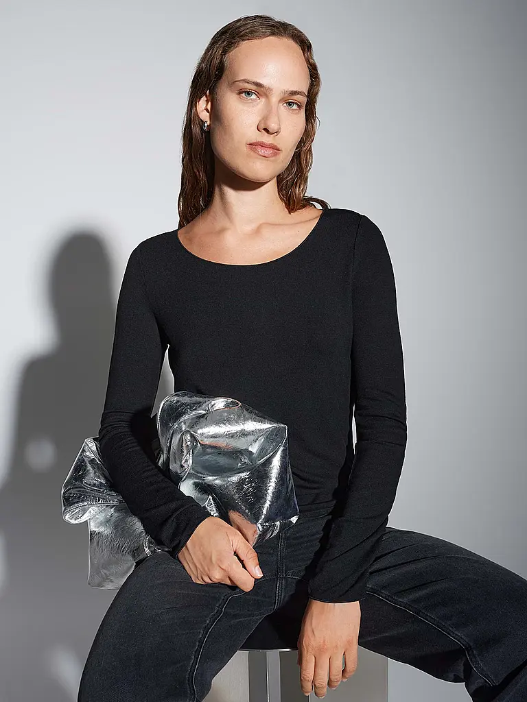 SOMEDAY | T-shirt à manches longues KIROSA SOFT LONG | Noir
