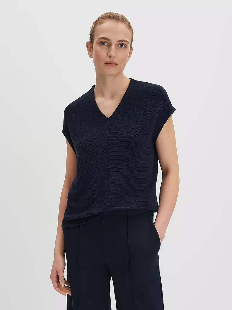 SOMEDAY | T-shirt blouse KALANI | Bleu foncé