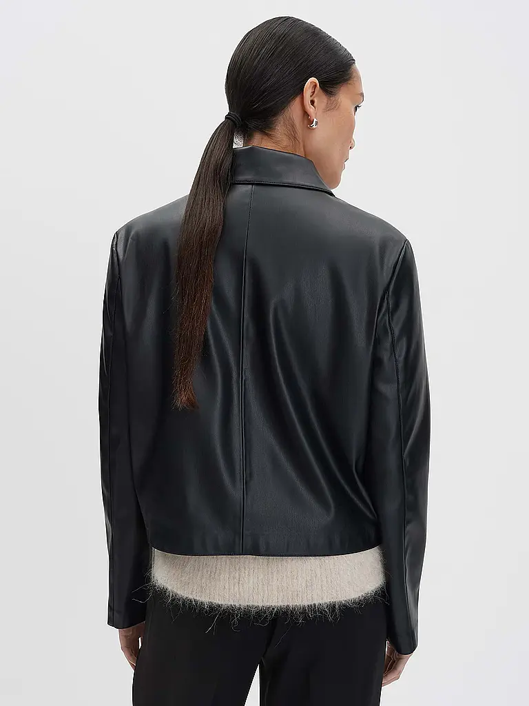 SOMEDAY | Veste aspect cuir NEATHER | schwarz