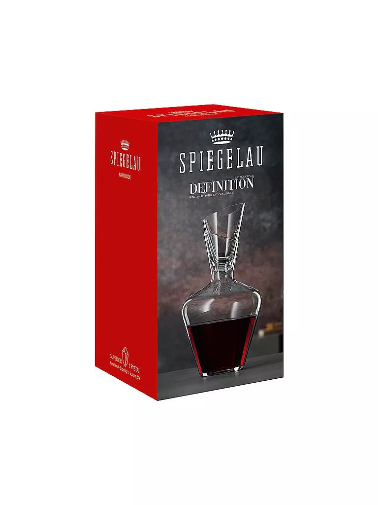 SPIEGELAU | Carafe à vin Definition avec bouchon 1l | Transparent
