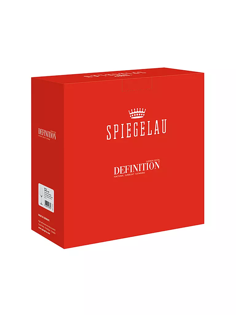 SPIEGELAU | Ensemble de 2 verres à vin rouge/Bordeaux DEFINITION 750ml | transparent