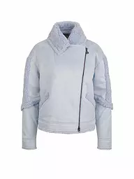SPORTALM | Jacke in Felloptik | Bleu clair