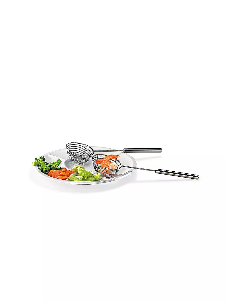 SPRING | Passoire à fondue PROFI, lot de 2 | Argent