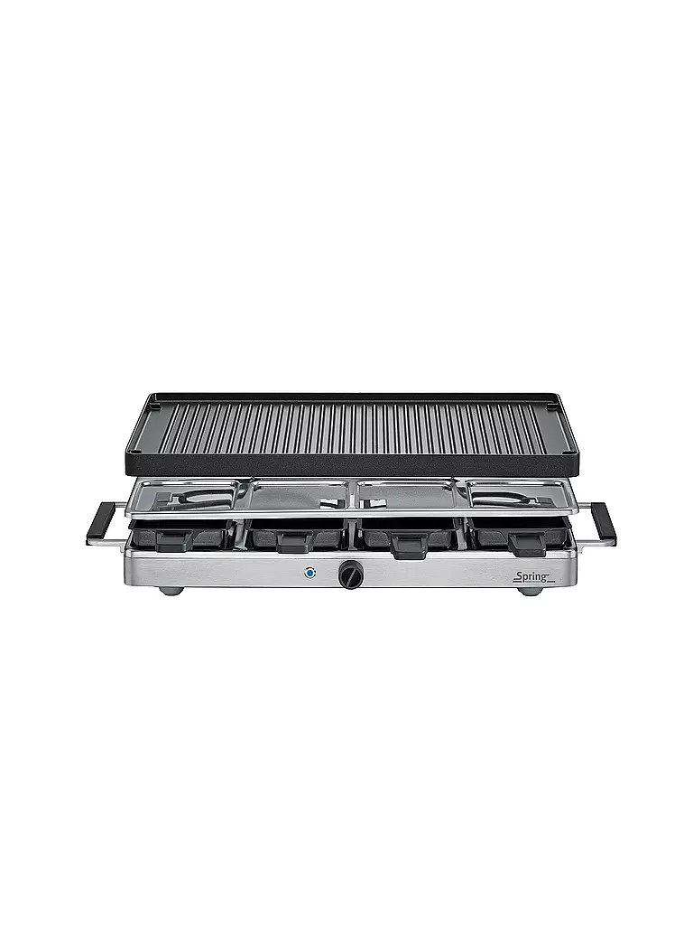 SPRING | Raclette8 CLASSIC Plaque de grill en aluminium | 