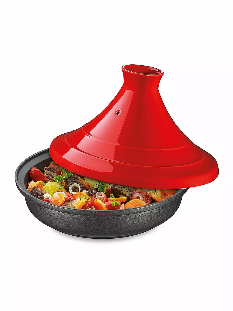 SPRING | Tajine Escale 28cm/2l Noir/Rouge | rot
