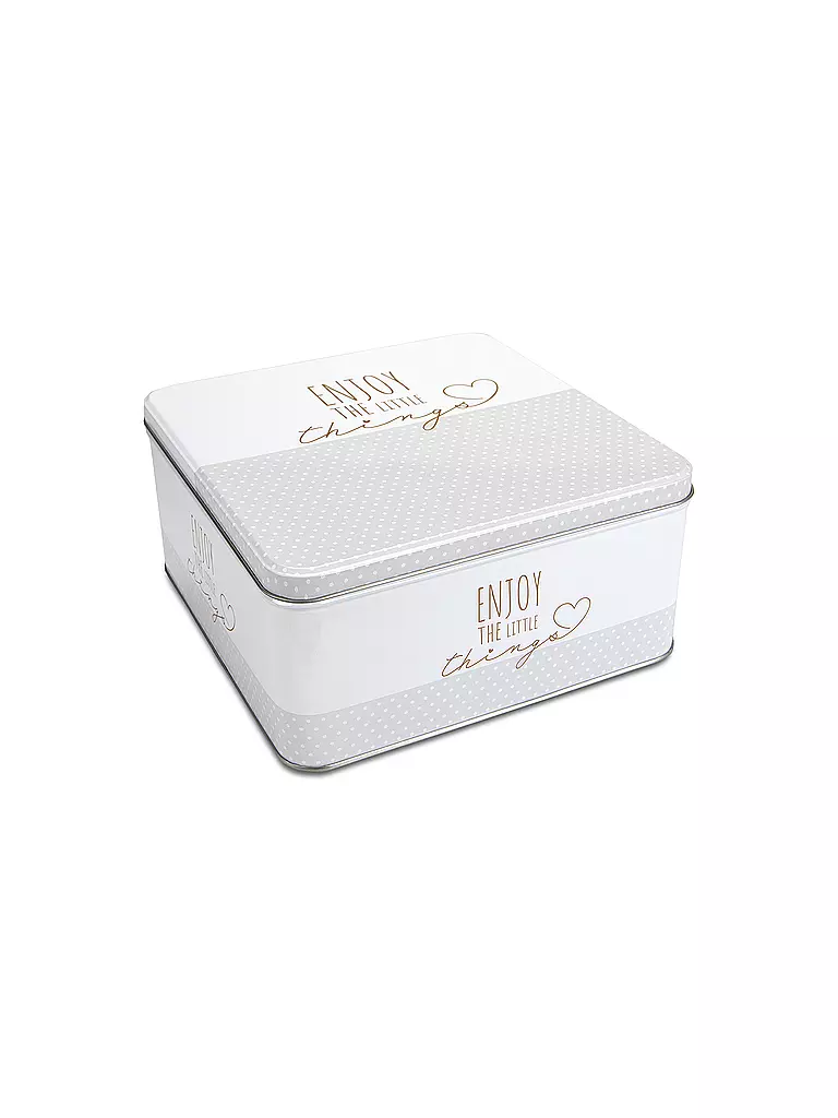 STAEDTER | Boîte à biscuits ENJOY THE LITTLE THINGS 21x21cm Crème | Crème