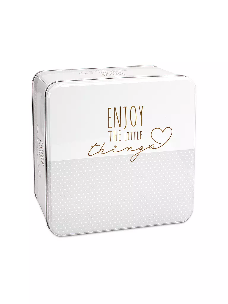 STAEDTER | Boîte à biscuits ENJOY THE LITTLE THINGS 21x21cm Crème | Crème