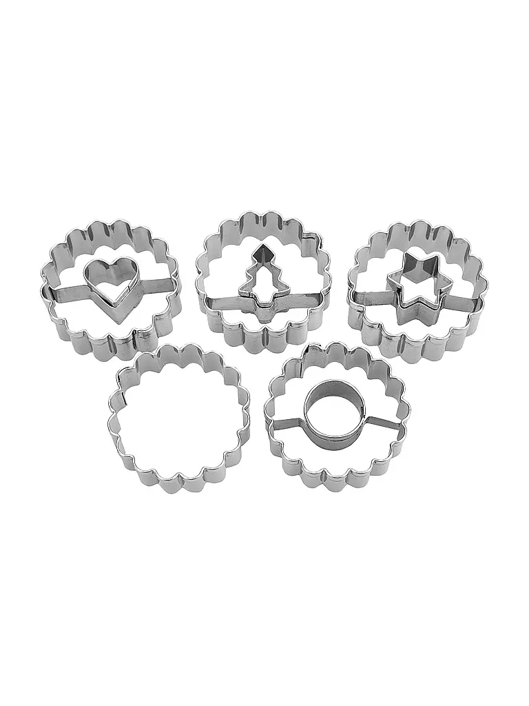 STAEDTER | Set d'emporte-pièces Spitzbuben 5 pièces | silber