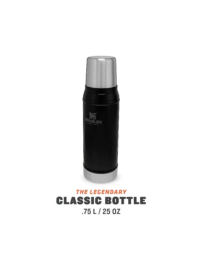 STANLEY | Bouteille isotherme - Bouteille thermos Classic 0,75 l Noir | 
