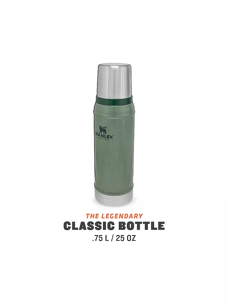 STANLEY | Bouteille isotherme - Bouteille thermos Classic 0,75 l verte | Olive