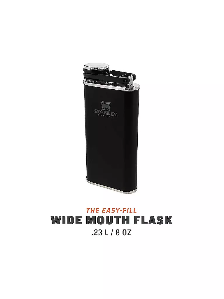 STANLEY | Flachmann Classic Flask 0,23l Noir | schwarz