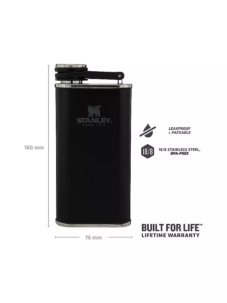 STANLEY | Flachmann Classic Flask 0,23l Noir | 