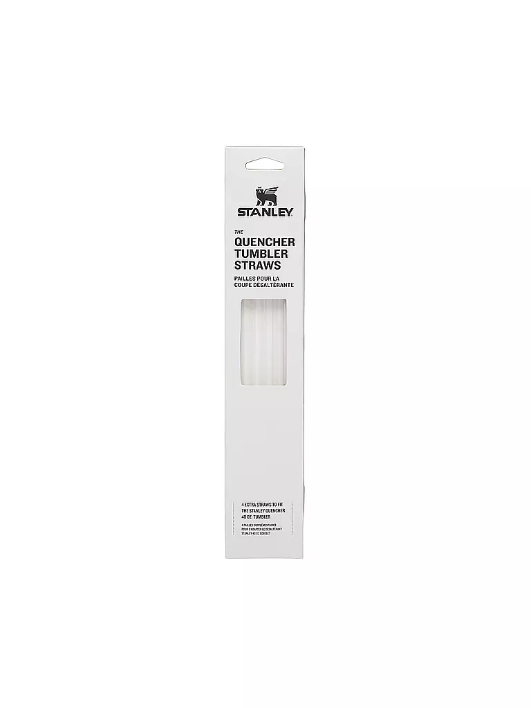 STANLEY | Pailles de voyage, paquet de 4 QUENCHER Clear | Transparent