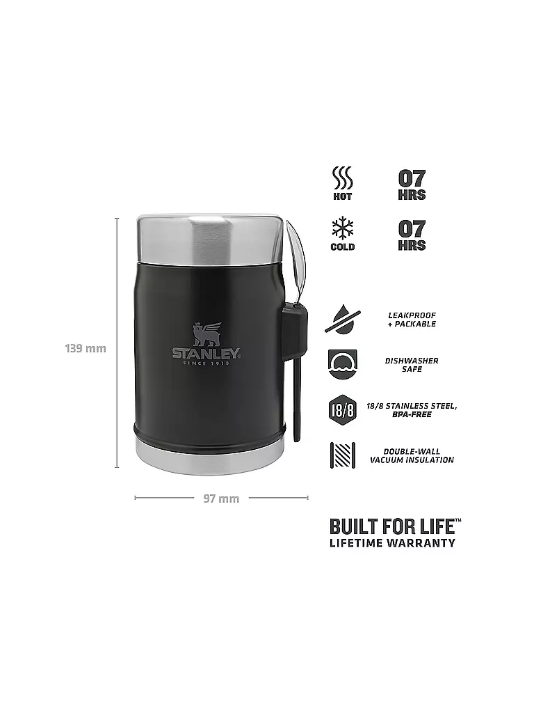 STANLEY | Thermos Food Jar 0,4l Noir | 