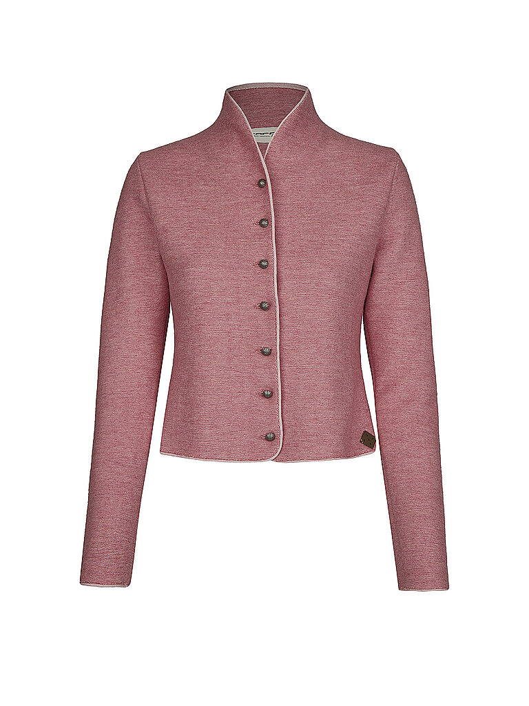 Gilet traditionnel en tricot BRUNA rose M