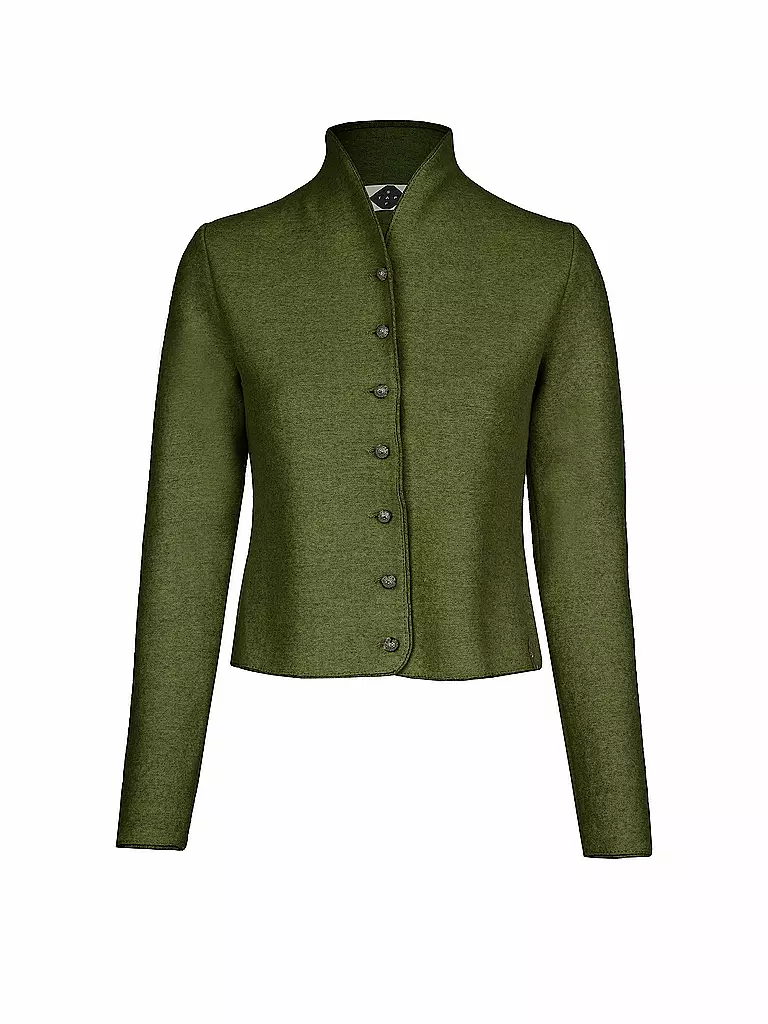 STAPF | Gilet traditionnel en tricot BRUNA | olive