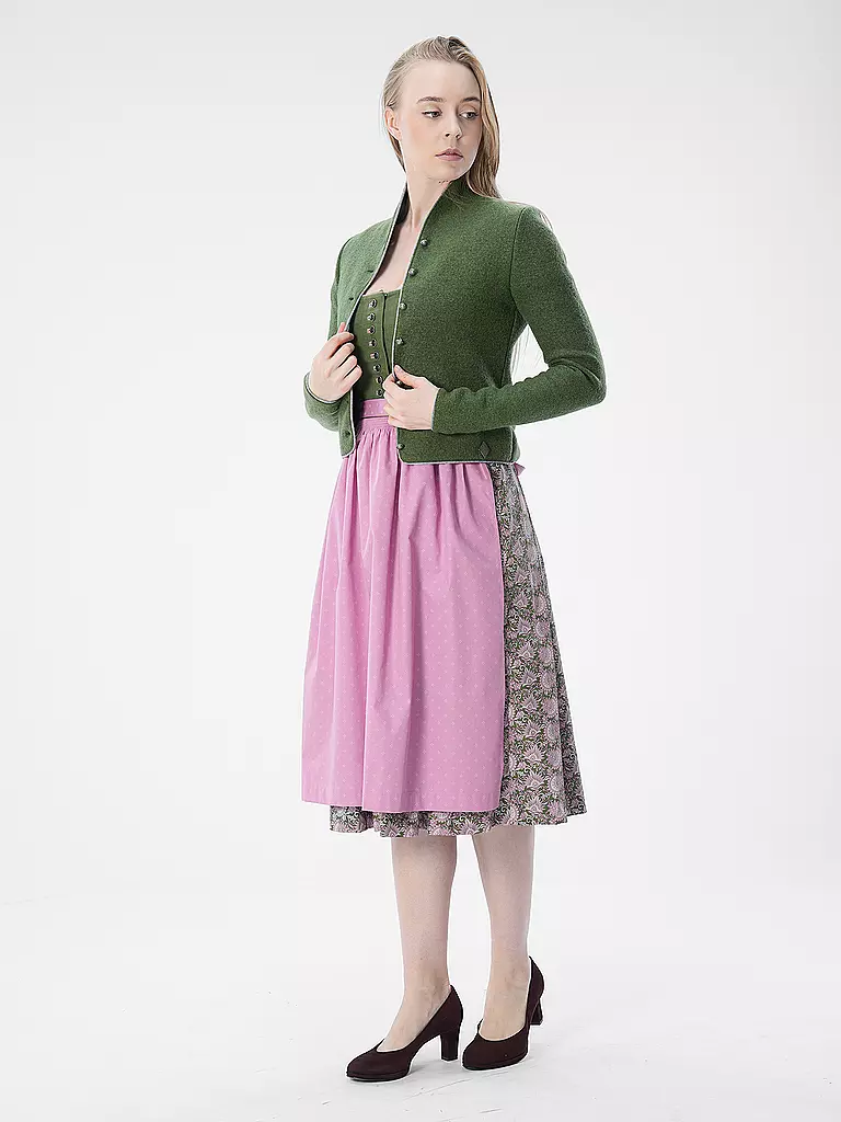STAPF | Gilet traditionnel en tricot BRUNA | olive