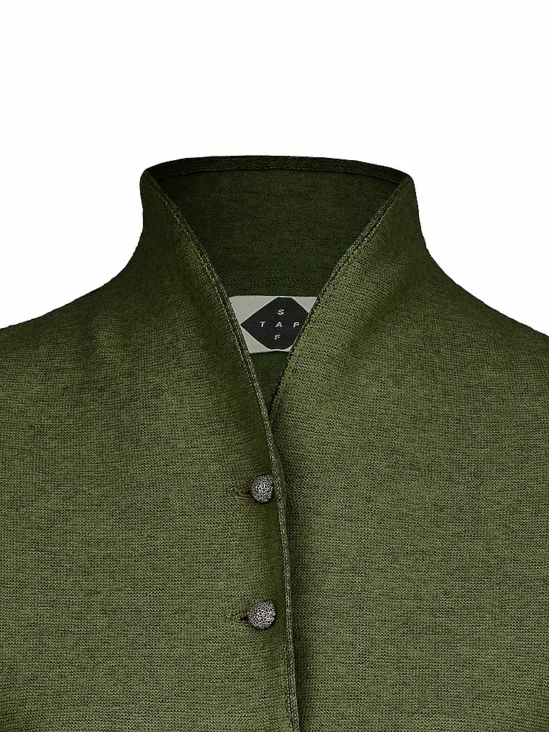 STAPF | Gilet traditionnel en tricot BRUNA | olive