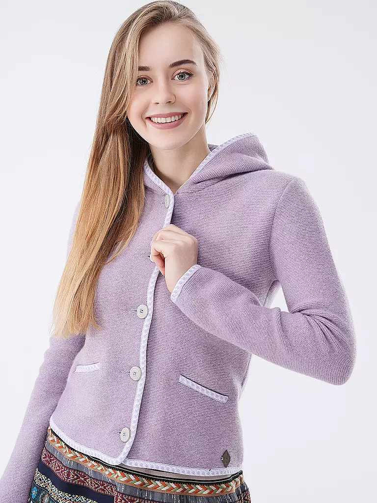 STAPF | Gilet traditionnel en tricot MALWINE | Lilas