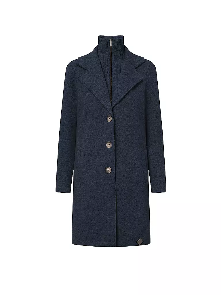 STAPF | Manteau en laine ALEA | Bleu foncé