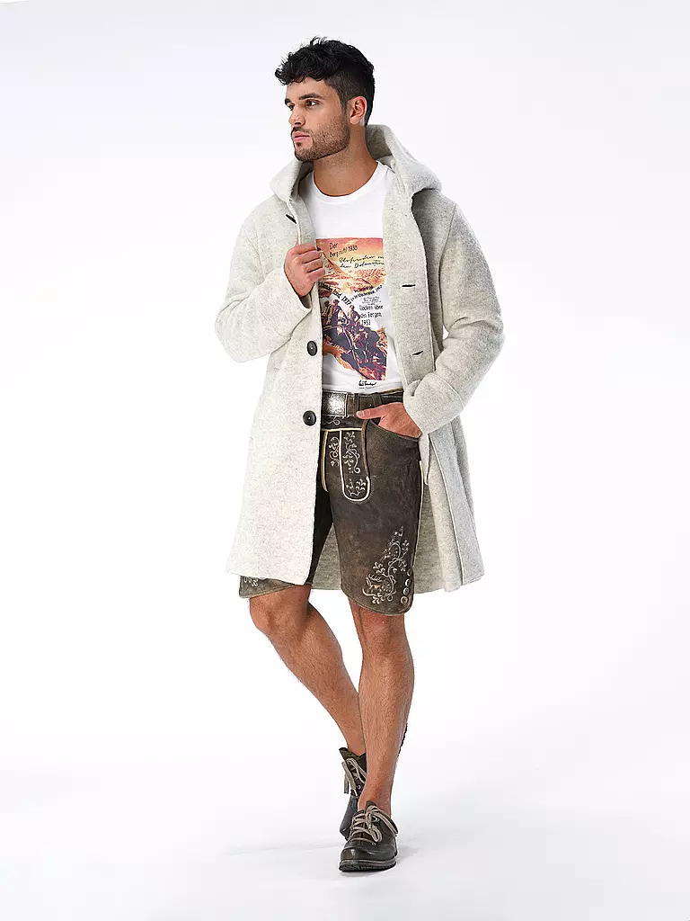 STAPF | Manteau en laine coupe oversize ADRIANO | beige