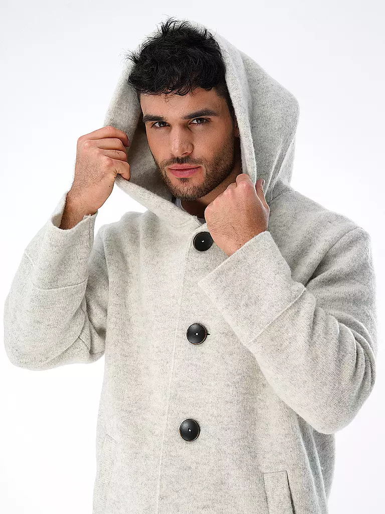 STAPF | Manteau en laine coupe oversize ADRIANO | beige