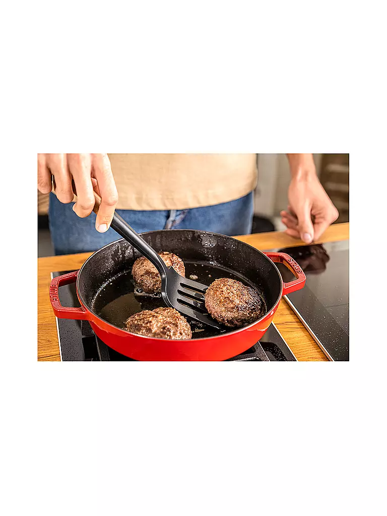 STAUB | Spatule 31cm Acacia / Silicone | Marron