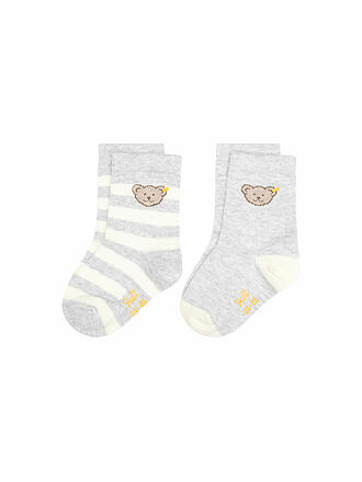 STEIFF | Chaussettes bébé lot de 2 gris chiné