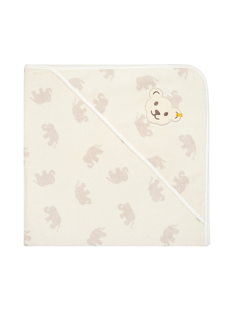 STEIFF Serviette de bain à capuche crème