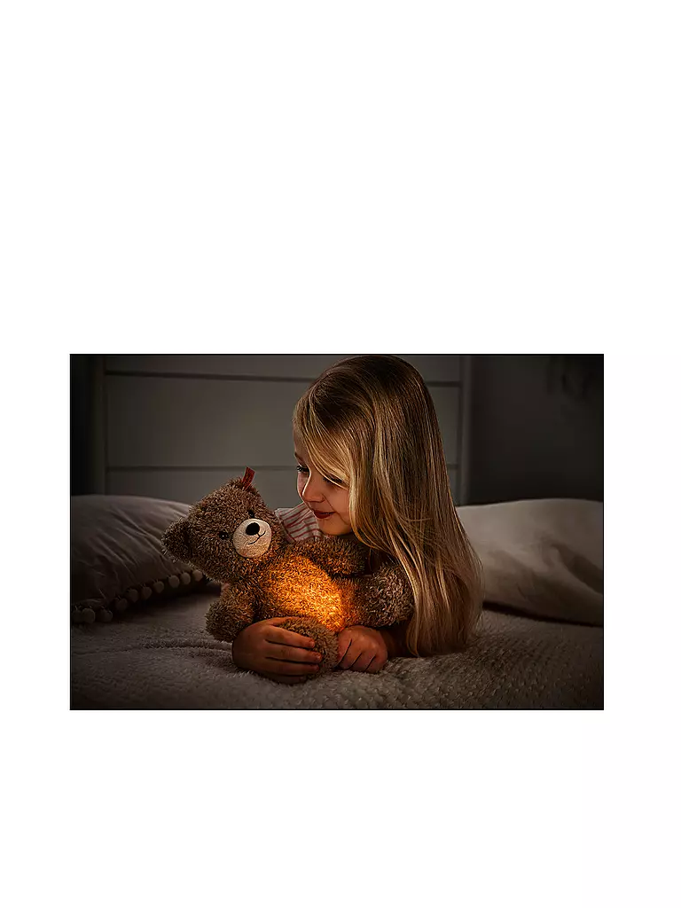 STEIFF | Caspar Teddybär - Nachtlicht 28cm | Marron clair