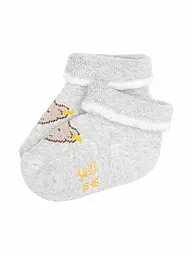 STEIFF | Chaussettes bébé gris chiné doux | Gris clair