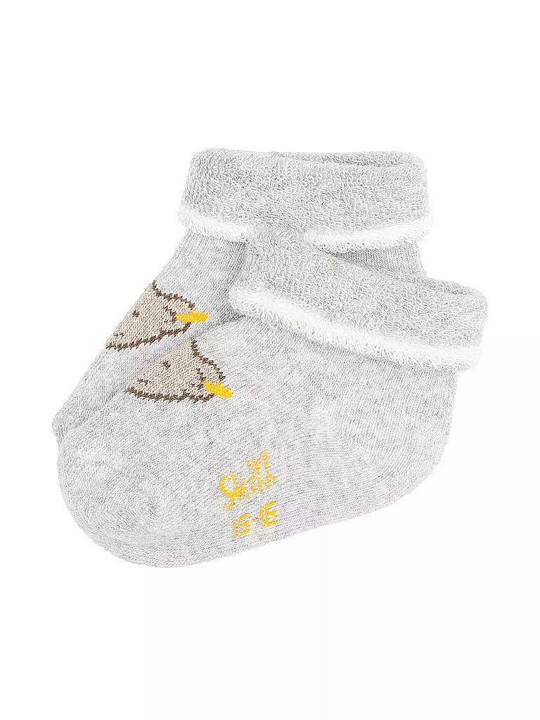 STEIFF | Chaussettes bébé gris chiné doux | hellgrau
