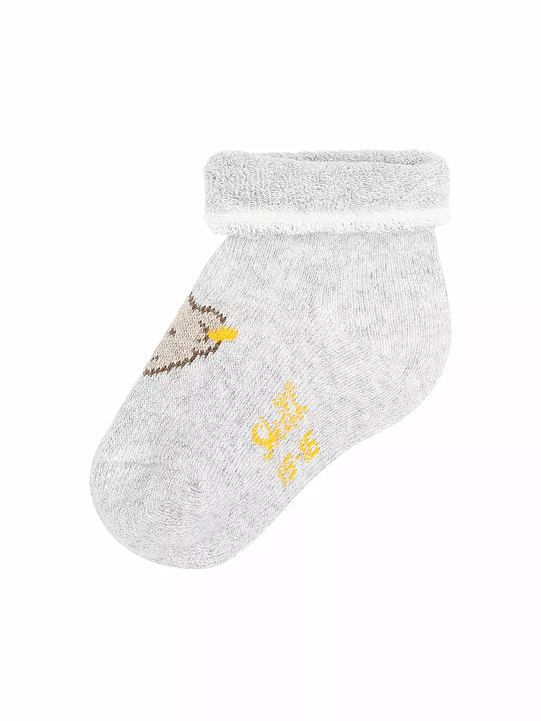 STEIFF | Chaussettes bébé gris chiné doux | 