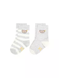 STEIFF | Chaussettes bébé lot de 2 marine | Gris