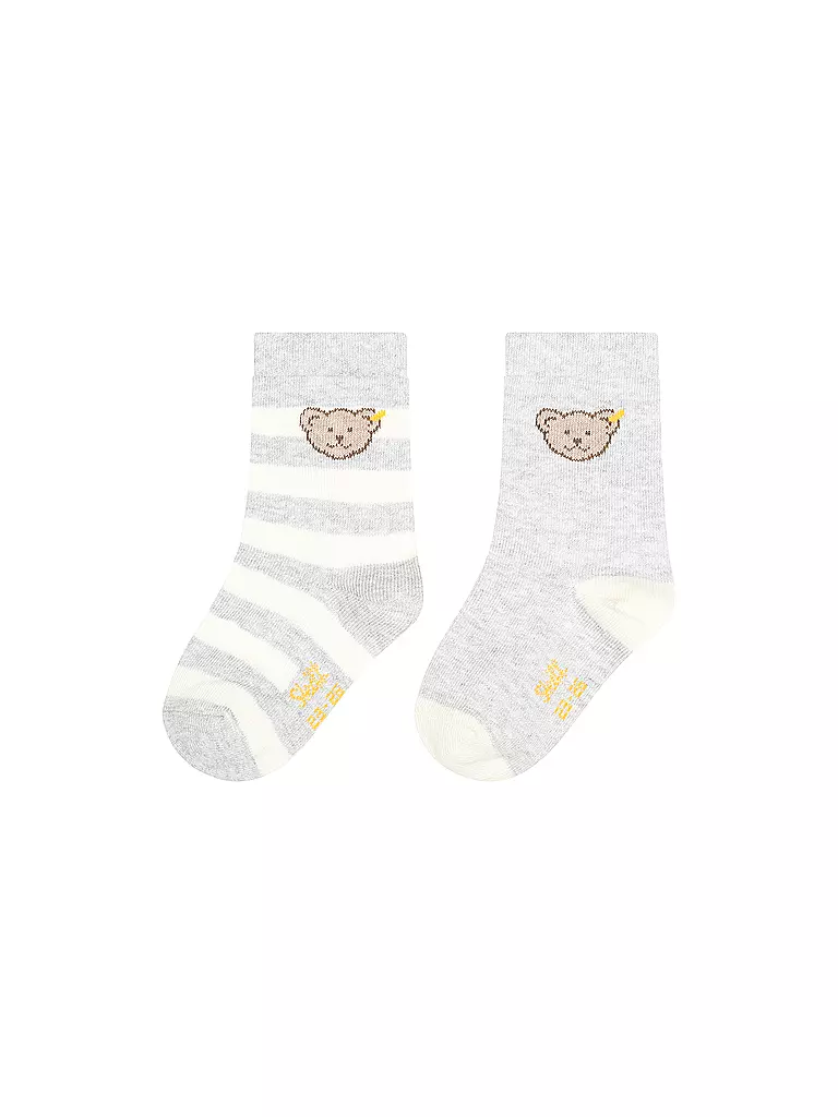 STEIFF | Chaussettes bébé lot de 2 gris chiné | 