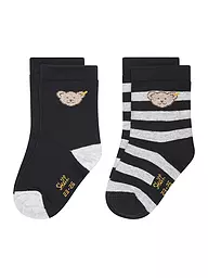 STEIFF | Chaussettes bébé lot de 2 marine | Bleu foncé