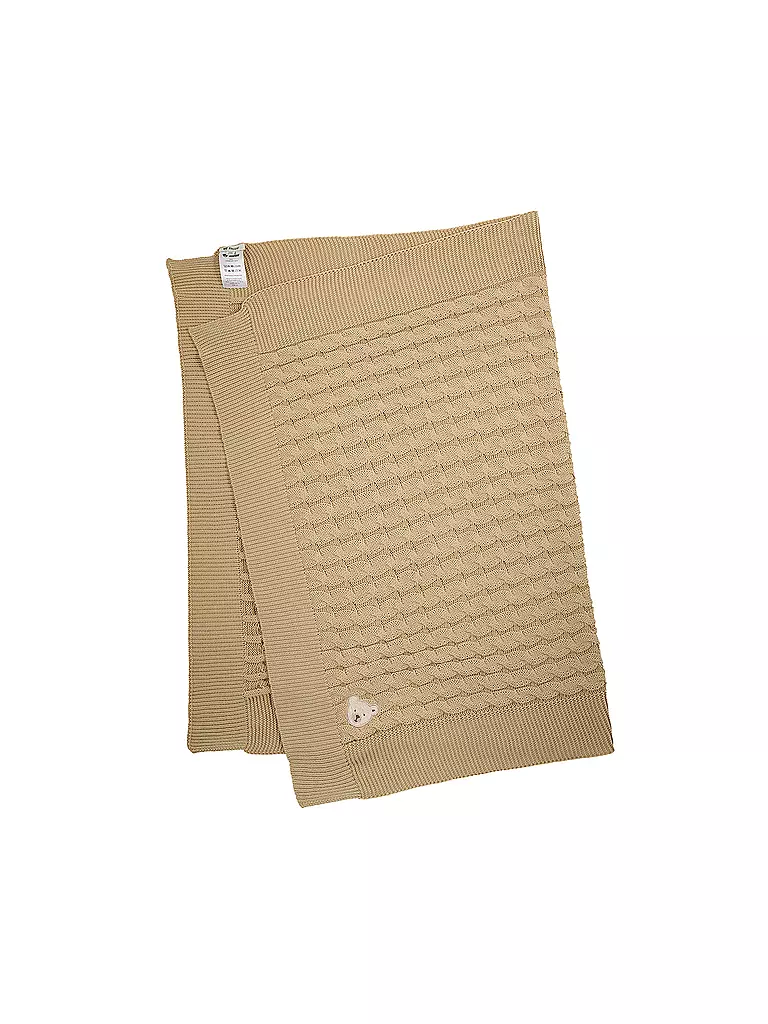 STEIFF | Couverture en tricot pour bébé | beige