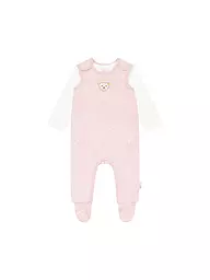 STEIFF | Ensemble bébé 2 pièces, combinaison et T-shirt à manches longues | Rose