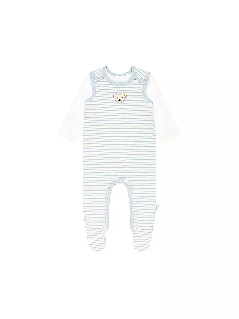 STEIFF | Ensemble bébé barboteuse et t-shirt | hellblau