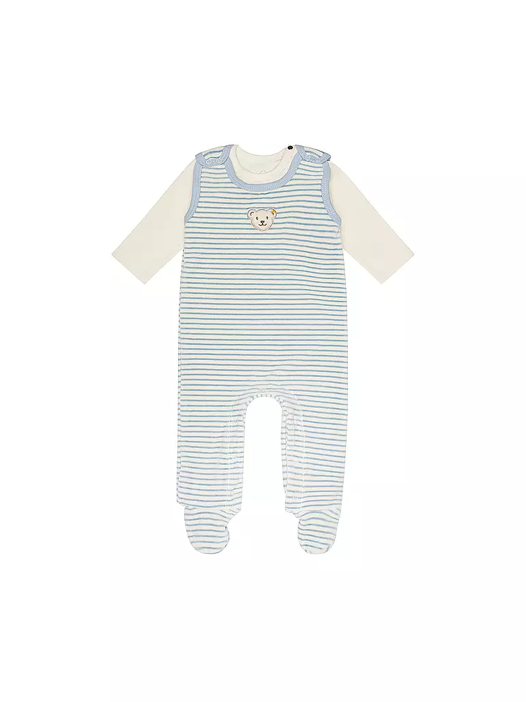 STEIFF | Ensemble de barboteuse pour bébé, 2 pièces | Bleu clair