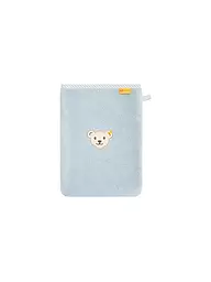 STEIFF | Gant de toilette pour bébé | Bleu clair