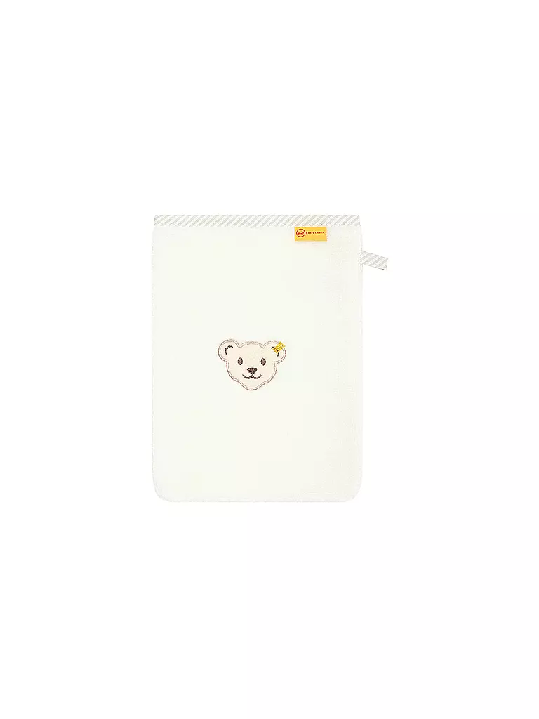 STEIFF | Gant de toilette pour bébé | weiss