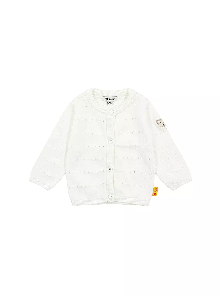 STEIFF | Gilet en tricot pour bébé | weiss