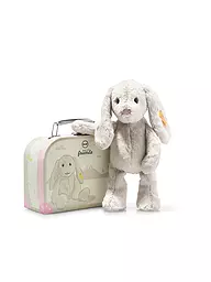 STEIFF | Hoppie le lapin dans sa valise | Gris clair