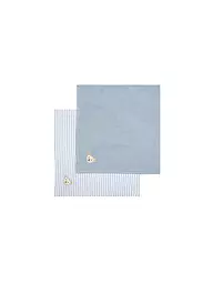 STEIFF | Lange à langer en mousseline pour bébé, lot de 2 | Bleu clair