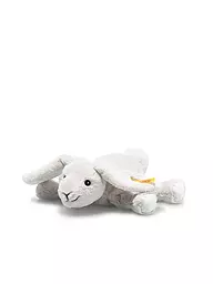 STEIFF | Lapin couché FLOPPY HOPPEL 20cm | Gris clair